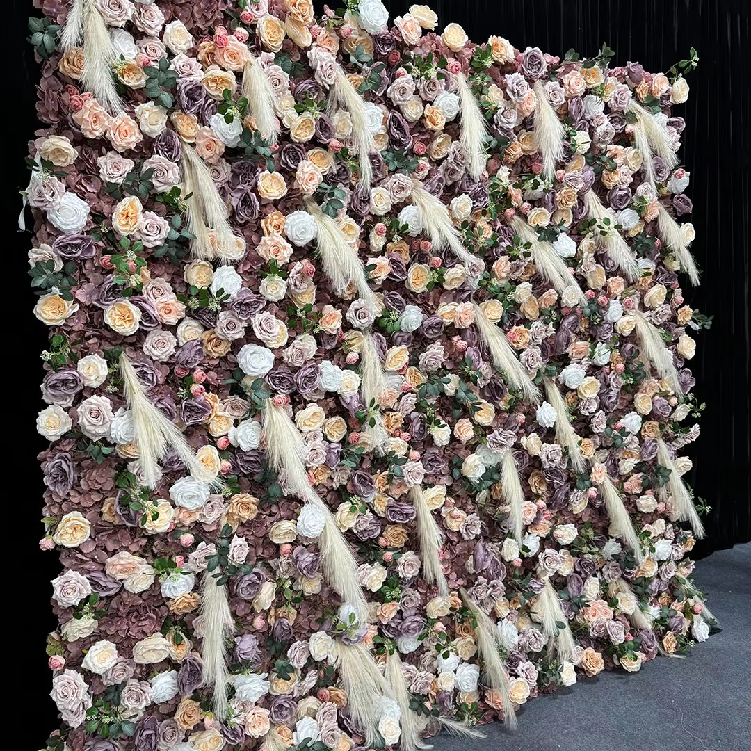 Mixed Colour Flower Wall | 2.4m x 2.4m Vibrant Backdrop Hire