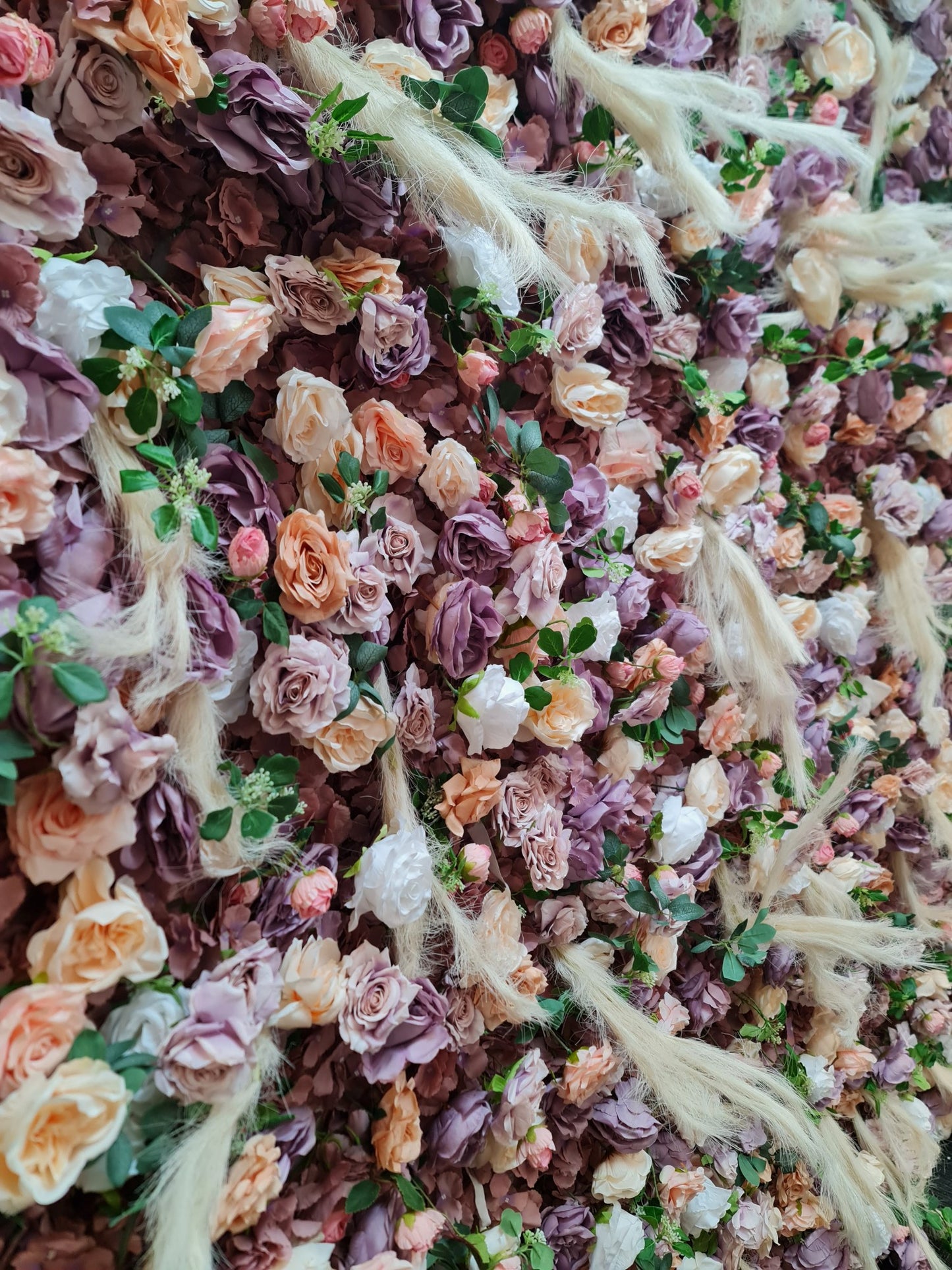 Mixed Colour Flower Wall | 2.4m x 2.4m Vibrant Backdrop Hire