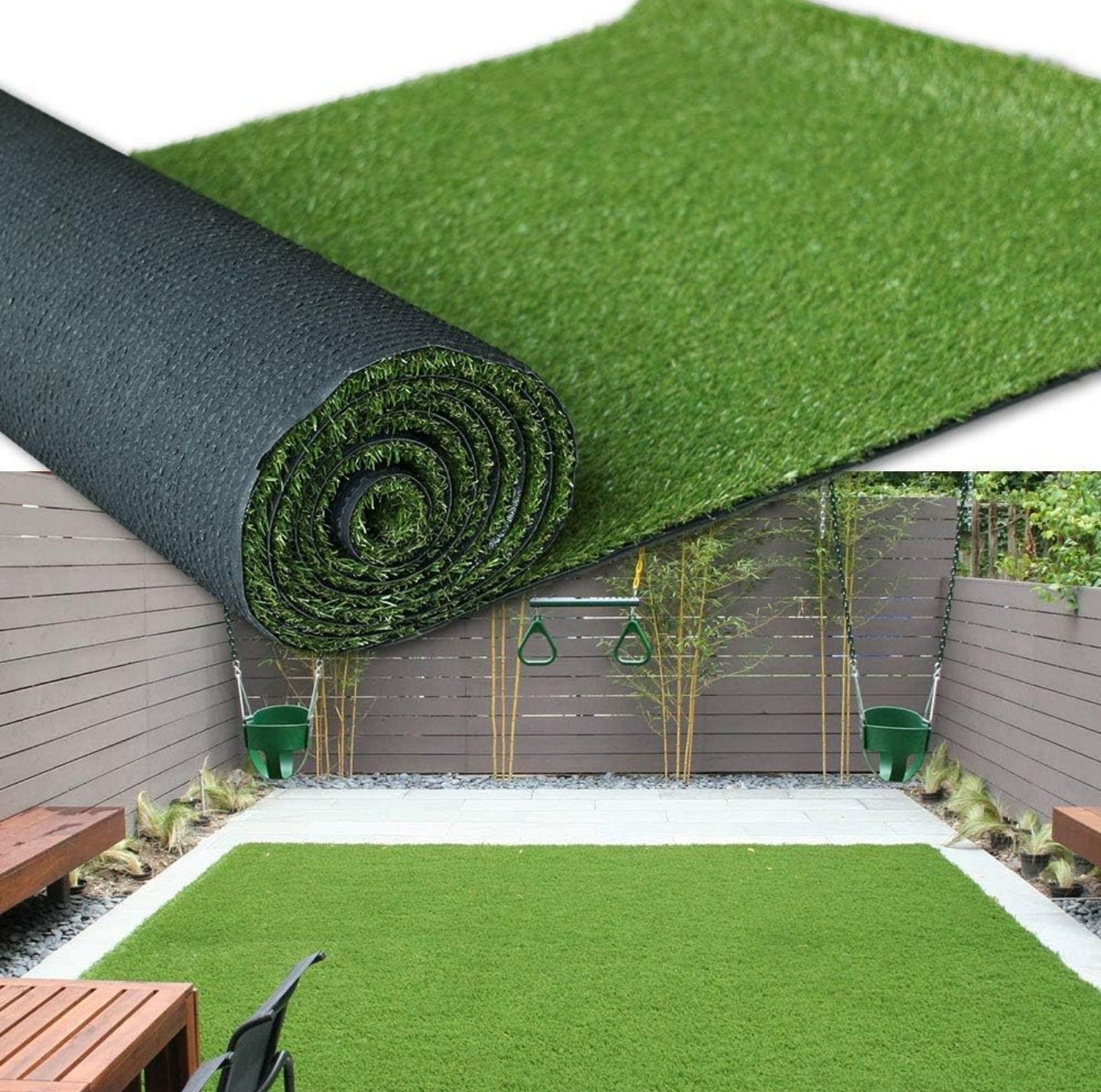 Premium Lawn Look Grass Flooring for Hire | 1m x 1m Tiles