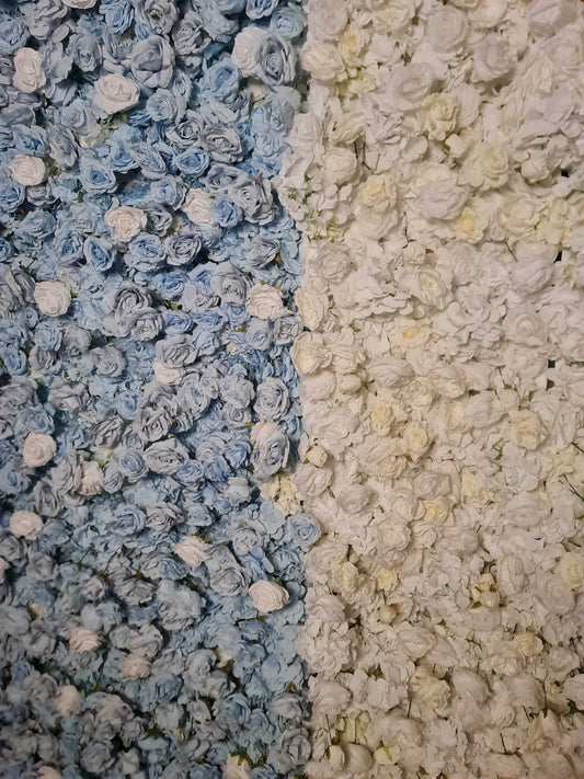Mixed Colour Flower Wall | 2m–4.8m & Custom Size/Colour | Free Delivery & Setup