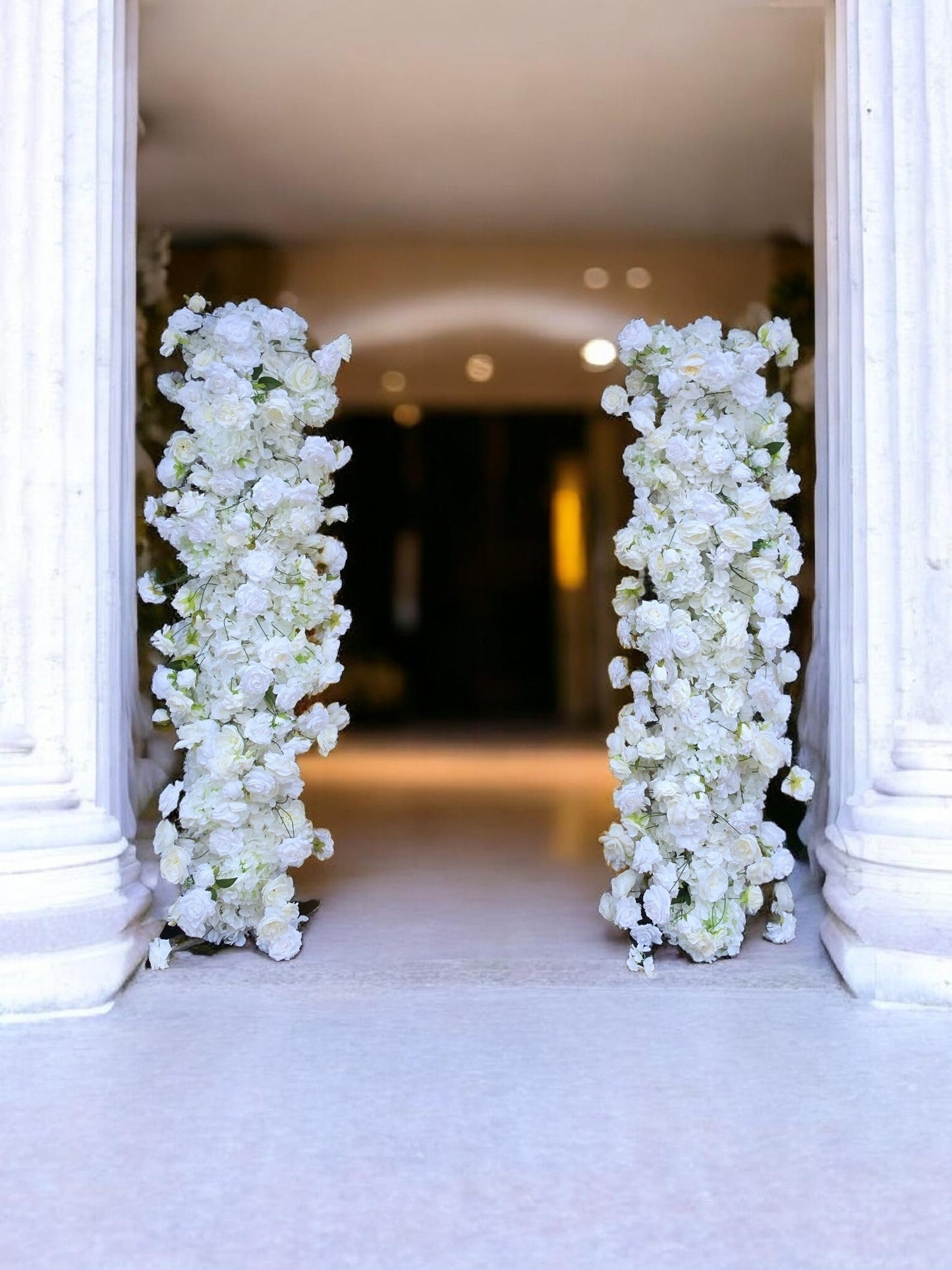 White & Off-White Flower Stands | Set of 2 with Size Options
