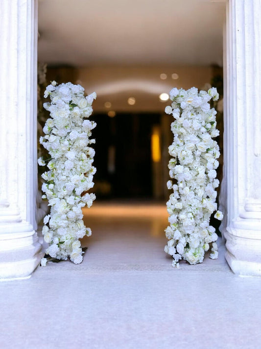 White & Off-White Flower Stands | Set of 2 with Size Options