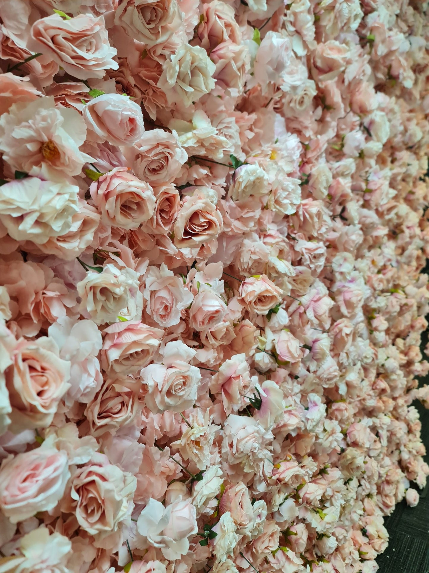 Pink Flower Wall Hire Sydney | Elegant 2.4m x 2.4m Backdrop